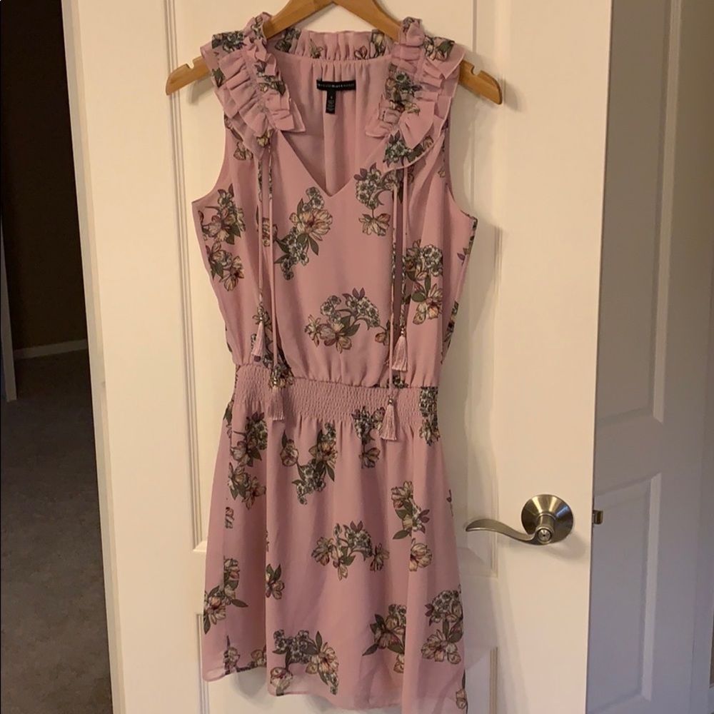 WHBM Pink Dress w Flowers